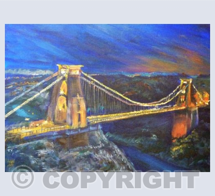 Bristol Suspension Bridge Night