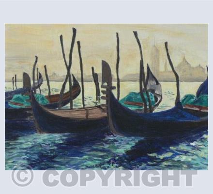 Venice gondolas