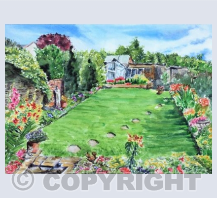 Keene garden in bloom