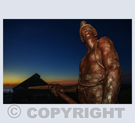 Cornish Tin Miner Statue