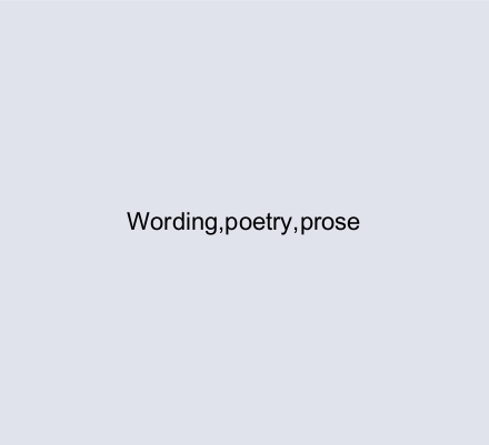 Wording,poetry,prose