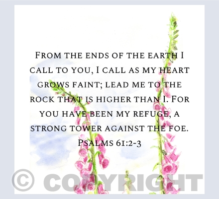 Scripture on cards