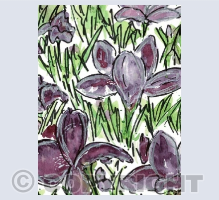 Grungy Graffiti Florals