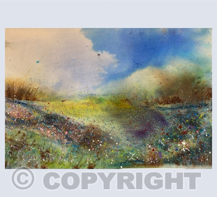 Abstract Summer Wildflower Meadow 