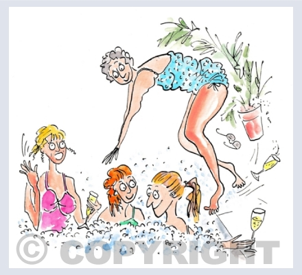 Girls having fun