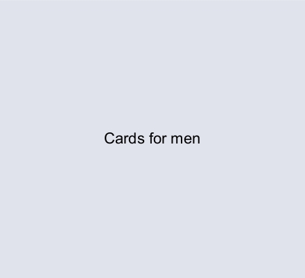 Cards for men
